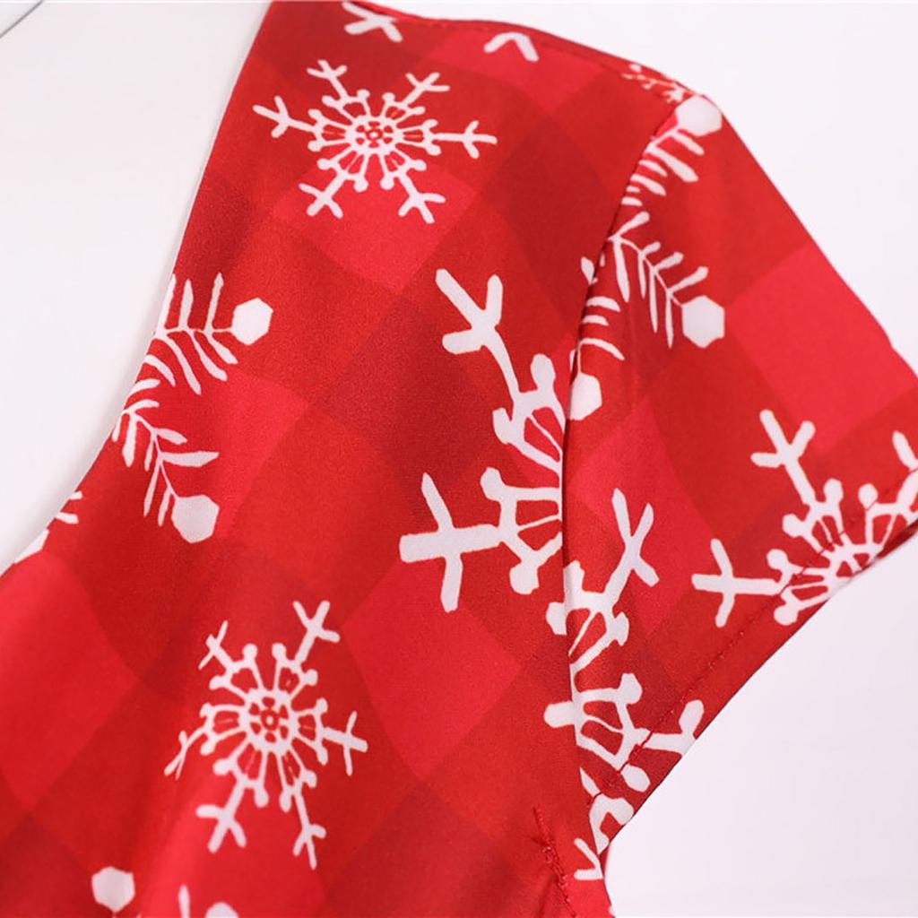 Женское винтажное платье для выпускного вечера с коротким рукавом в стиле Рождества 1950-х годов для домохозяйки