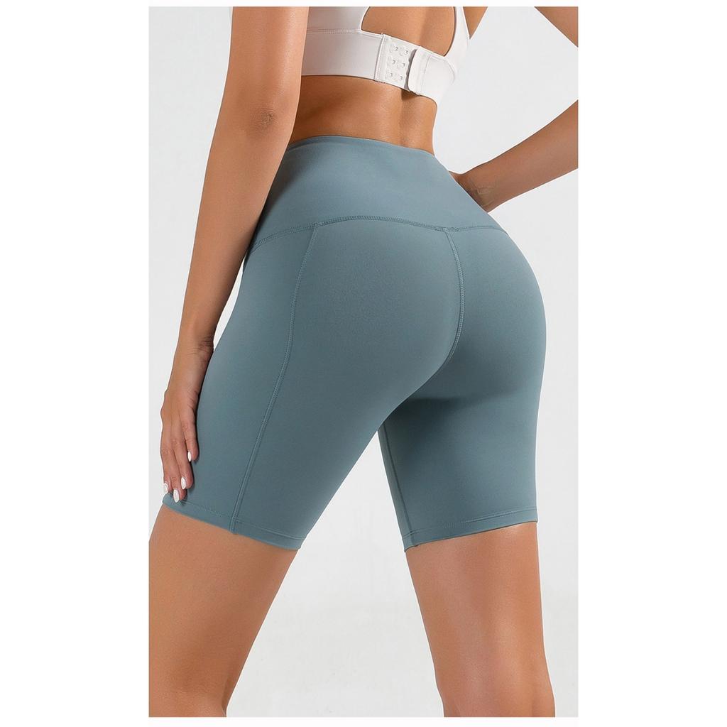 Женские облегающие шорты для йоги с высокой талией, быстросохнущие, длиной пять четвертей