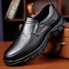 Leather Shoes Men's 2024 New Middle-aged Men's Business Casual Leather Shoes Men's Soft-soled Dad Shoes