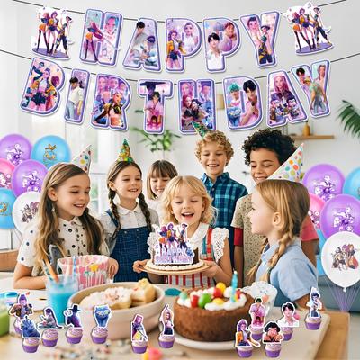 Охотники на ведьм Тематика дня рождения Украшение для вечеринки Баннер Флажки для торта Воздушные шары - Набор