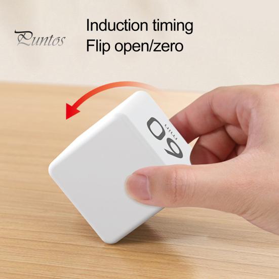 Вращающийся таймер Pomodoro на 1-60 минут с предустановленным светодиодным дисплеем, регулируемым объемом, таймер-куб для работы, учебы, кухни, портативный, с сенсорным управлением, регулируемый