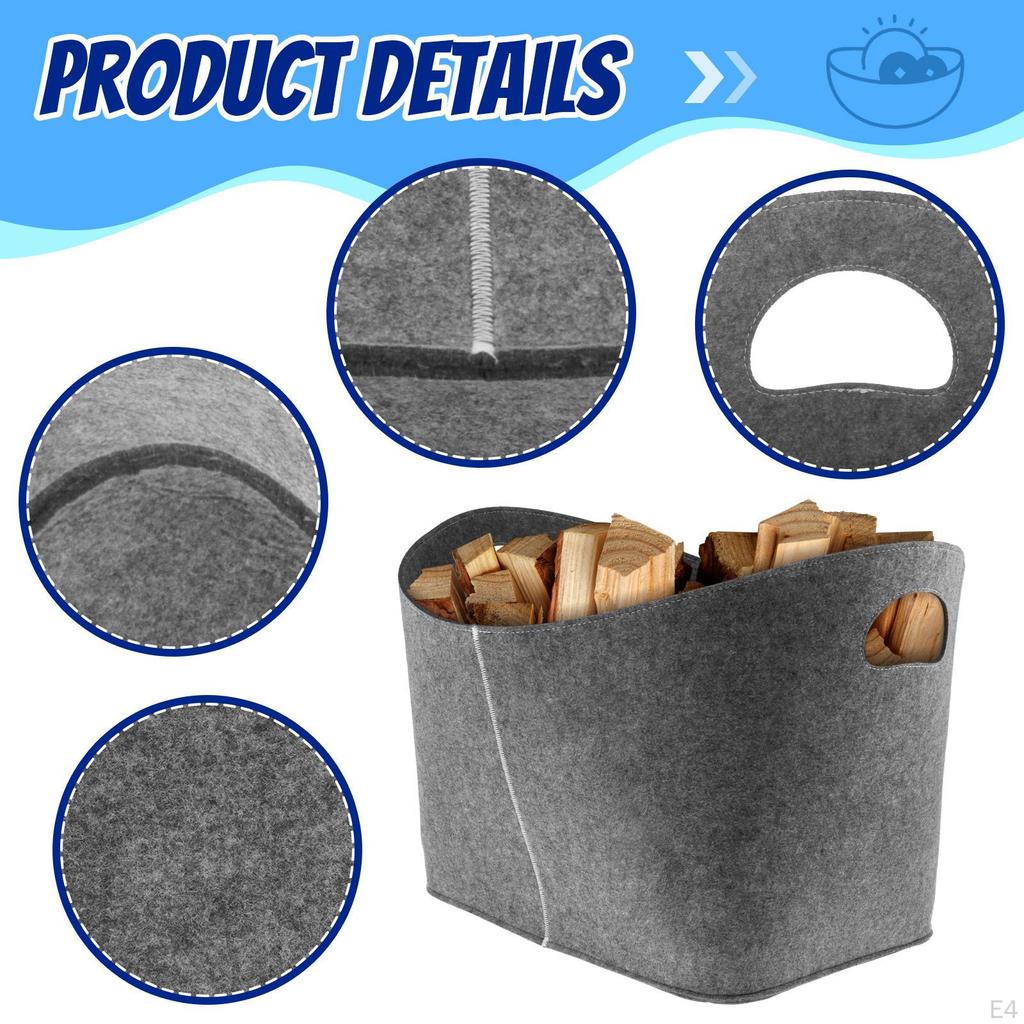 Складная войлочная корзина для хранения, органайзер-полка, коробка, большая, толщина 4 мм, для белья, для одежды,