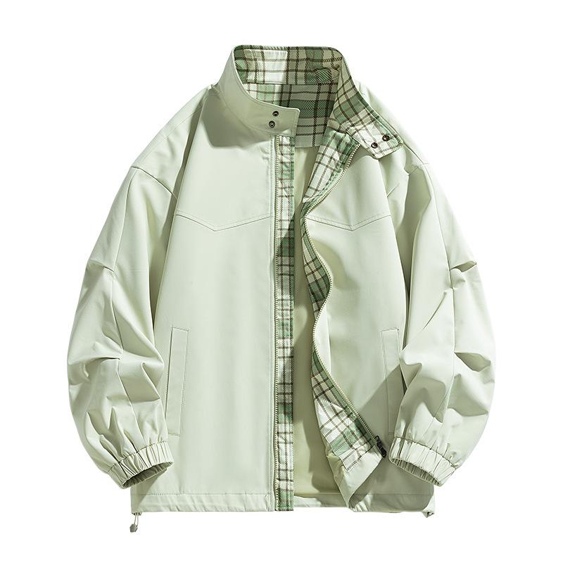 Мужская Весенняя Новая Корейский Стиль Модная Простая Подросток Студент Свободная Уличная Ветрозащитная Куртка