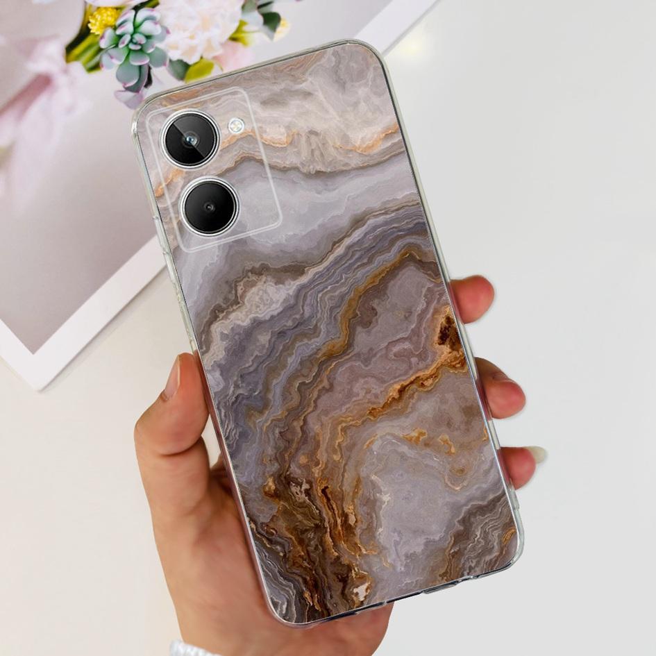Чехол для Realme 10 RMX3630 Задняя крышка Милый мультяшный панда Тонкий мягкий прозрачный силиконовый чехол для телефона Для Realme 10 Pro Plus RMX3687 Capa