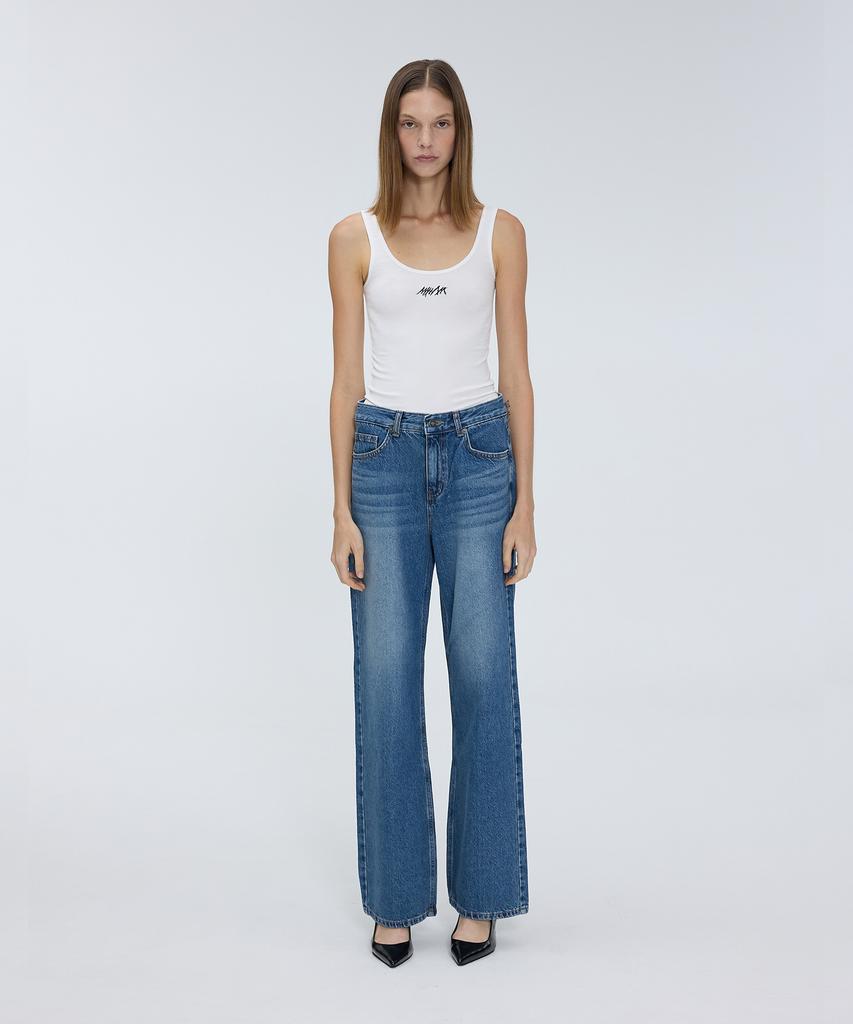 Meuameu Vintage Wide Denim Pants