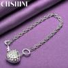 CHSHINE 925 Sterling Silver Heart Pendant Bracelet Fashion Charm For Women High Quality Jewelry