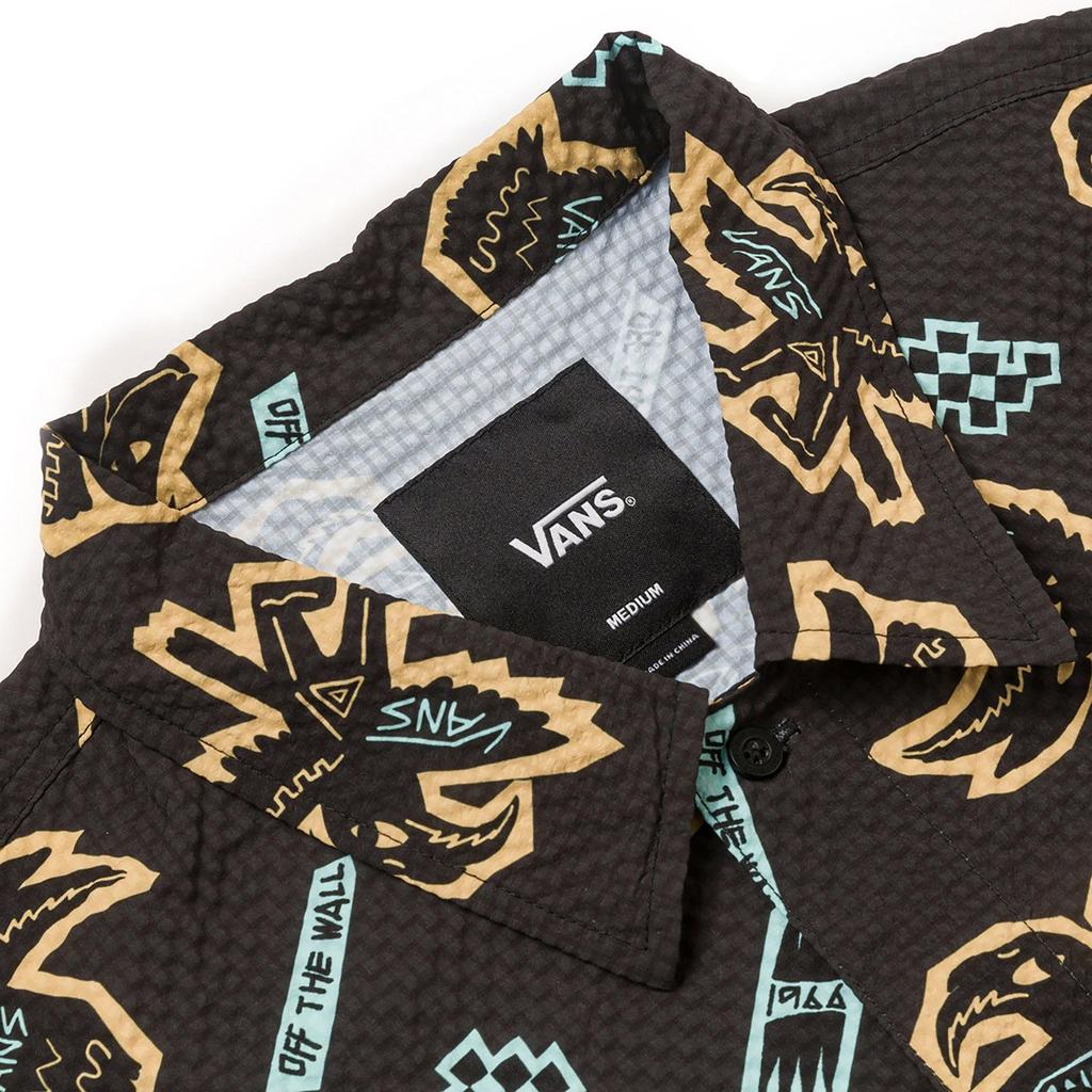 Vans Off The Wall Простое Удобное Поло Мужские Рубашки Черный VN000NNEEDF