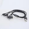 Эффективный USB-кабель для зарядки, шнур питания с разъемами USB 5Pin и Type C для одновременной зарядки шести устройств