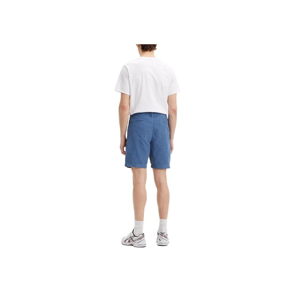 Levis XX Chino EZ Свободные Мягкие Однотонные Шорты на Молнии Повседневные Мужские шорты Синие A1042-0013