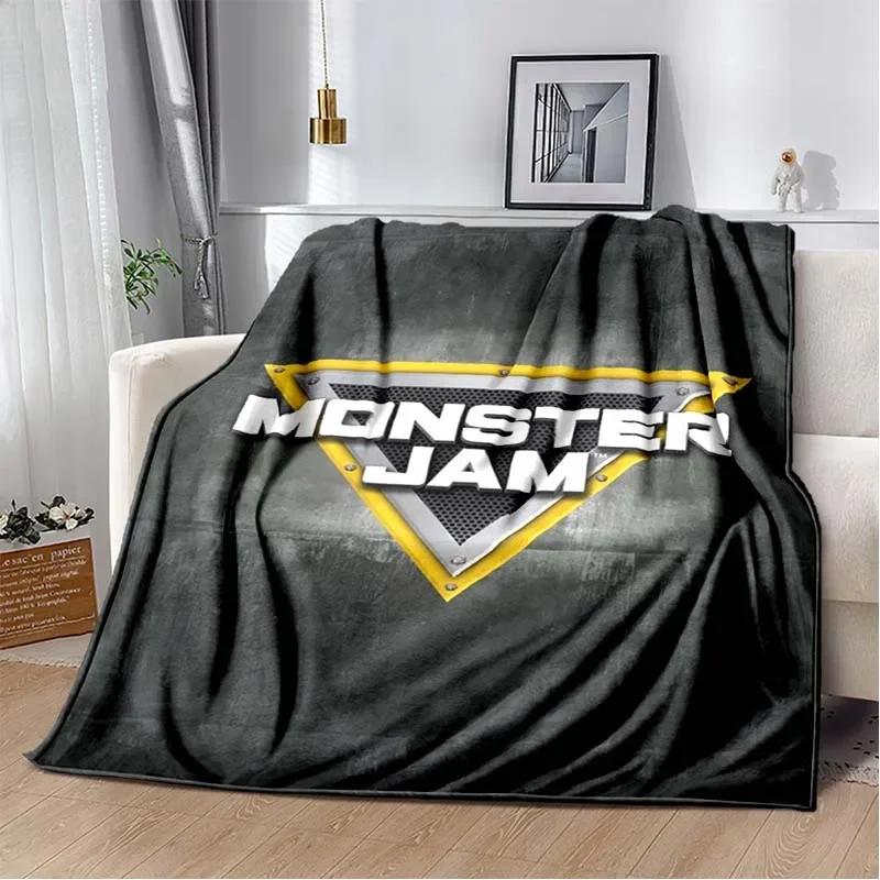 3D Monster Jam Монстр-трак Мультяшная Фланелевая Мягкая Плед Плед для Спальни Мальчика Дивана Кровати Теплый Плед Пикник