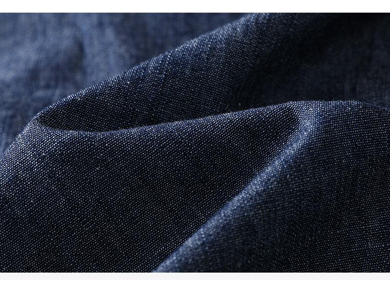 Женская ретро синяя джинсовая летняя рубашка без рукавов 2025