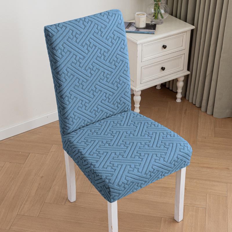 Thickened Chair Set Chair Cover Elastic Full-cover One-piece Table and Chair Cover Jacquard Chair Cover Universal for All Seasons