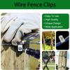 R-type Livestock Cable Clamps Stainless Steel Fence Wire Clamp Garden Fence Mounting Metal Clips Fixing Fastener with Screws