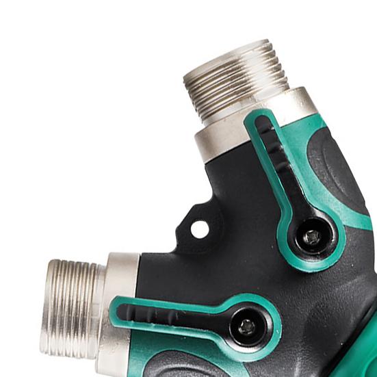 Garden Hose Splitter Water Hose Y Splitter Heavy Duty 2 Way Splitter with Long Handle Shut Off Valves 46085 Inch
