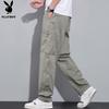 PLAYBOY Men's Straight-Leg Cargo Casual Pants