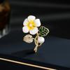 Литературный и свежий цветок, капающий маслом, маленькая брошь, женский кардиган, анти-свет, фиксированная булавка для одежды, универсальный корсаж, прилив