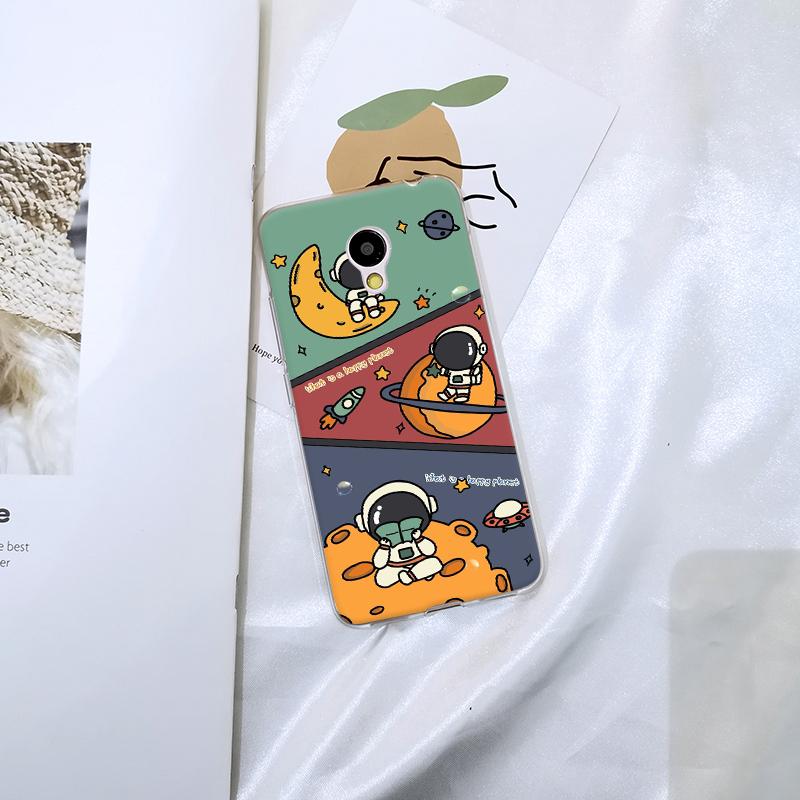 Для Meizu M2 M3 M5 M6 Note чехол силиконовый милый космонавт космический мягкий чехол для Meizu M6 M6S M6T M5 M5C M5S M3 M3S M2 чехол для телефона