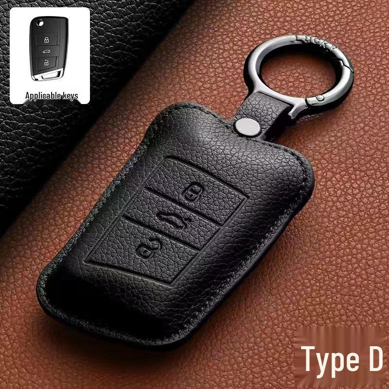 Чехол для ключа Volkswagen: Совместимо с Tayron, Passat, ID.4, Golf 8, Lamando L, Lavida, Tiguan L, Bora, Sagitar, Magotan.