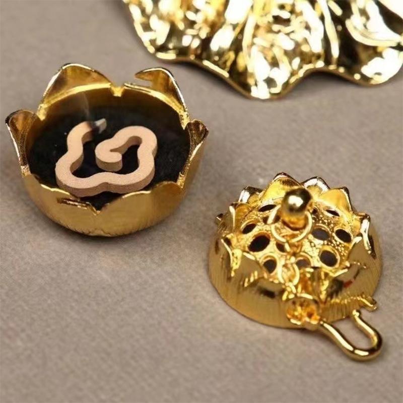 Подставка для курильницы в форме журавля Лотос, курильница для курильницы из античного сплава Лотос, подвесная печь для чайной церемонии, ремесло, украшение для дома