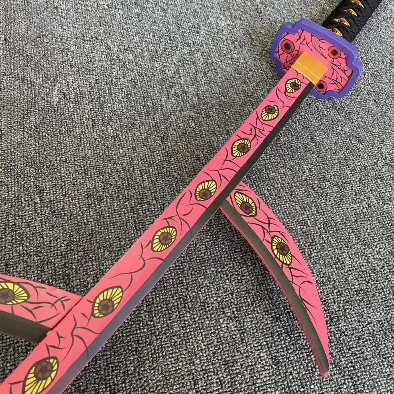 104см Клинок катаны Истребителя демонов Kimetsu No Yaiba Аниме Косплей Реквизит Нож ниндзя Реальный размер Японская катана Сабля самурая Детские игрушки