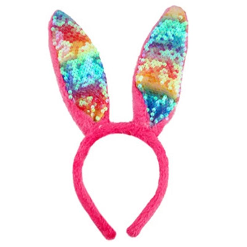 Rabbits Ear Headbands Sequins Hairband for Role Play Enthusiasts Photography
