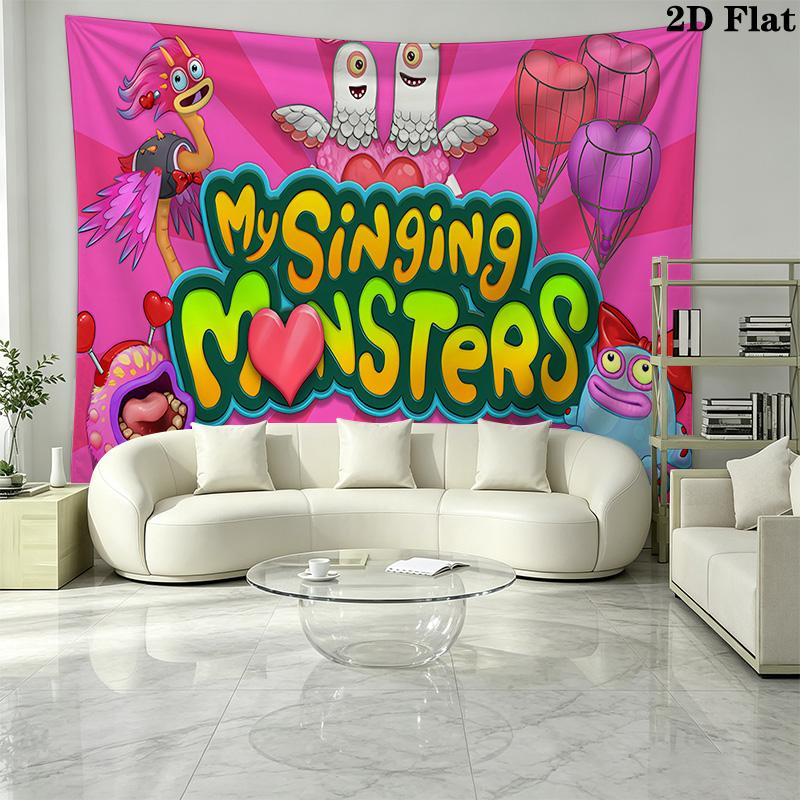 My Singing Monsters Pattern Home Decor Tapestry, Wall Hanging, Decorative RV Wall Cloth.MGT0918534