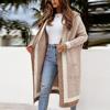 2024 Autumn and Winter Casual Versatile Hooded Long Cardigan Sweater Jacket New Women's Clothing