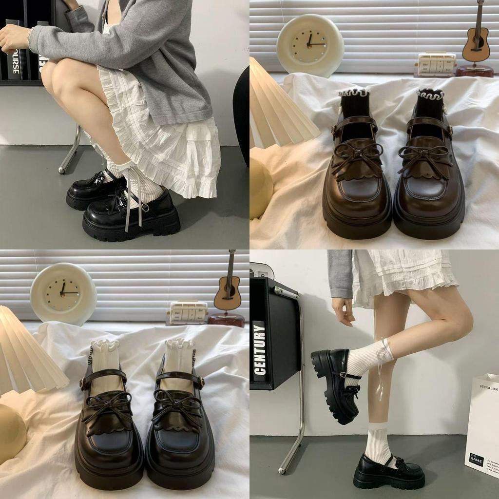 Mary Jane Shoes For Women With Platform Thick Heel Fall Casual Footwear