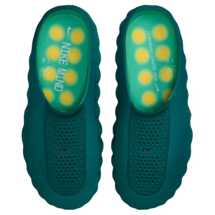 Nike Mind 001 Без специальных функций Закрытые тапочки Унисекс Геоде Сине-зеленый HQ4307-301