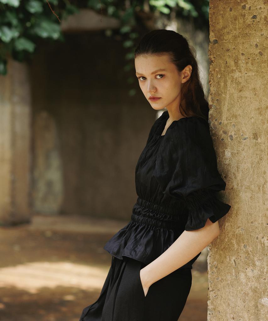 TINABLOSSOM Black Blouse