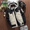 Oversized Autumn Winter Men's Parkas Thick Velvet Hunying Camping Down Jacket Army Coat With Zipper Man Hooded Coat Men's Fashion Waterproof Outwear