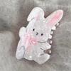 DuoShang Милые мультяшные розовые банты для волос кролика коготь акриловые заколки для волос пасхальный кролик краб заколки для волос для женщин и девочек аксессуары для волос