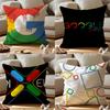 Чехол для подушки Google Противопылевой наволочка Невидимая молния Шелковистый короткий плюш Чехол для диванной подушки