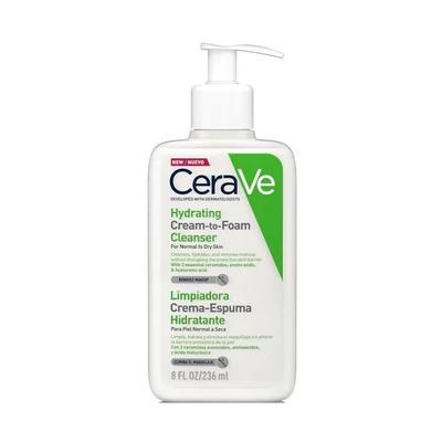 CeraVe Увлажняющий крем-пенка для умывания для нормальной и сухой кожи 236 мл