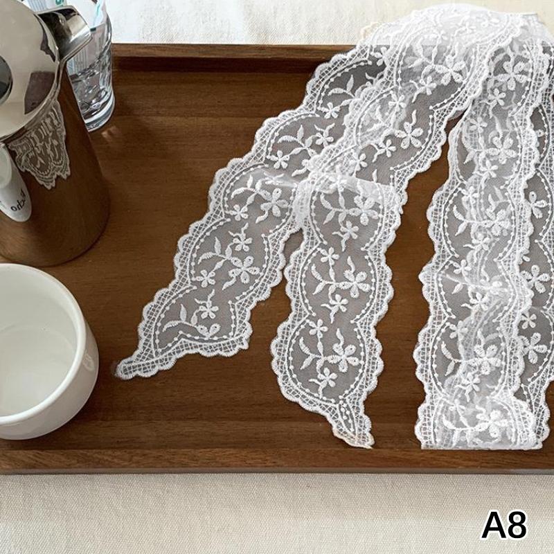 Y2K Long Lace Waistband Bow Floral Lace Waist Belt Tie Up Thin Dress Jeans Belt Summer