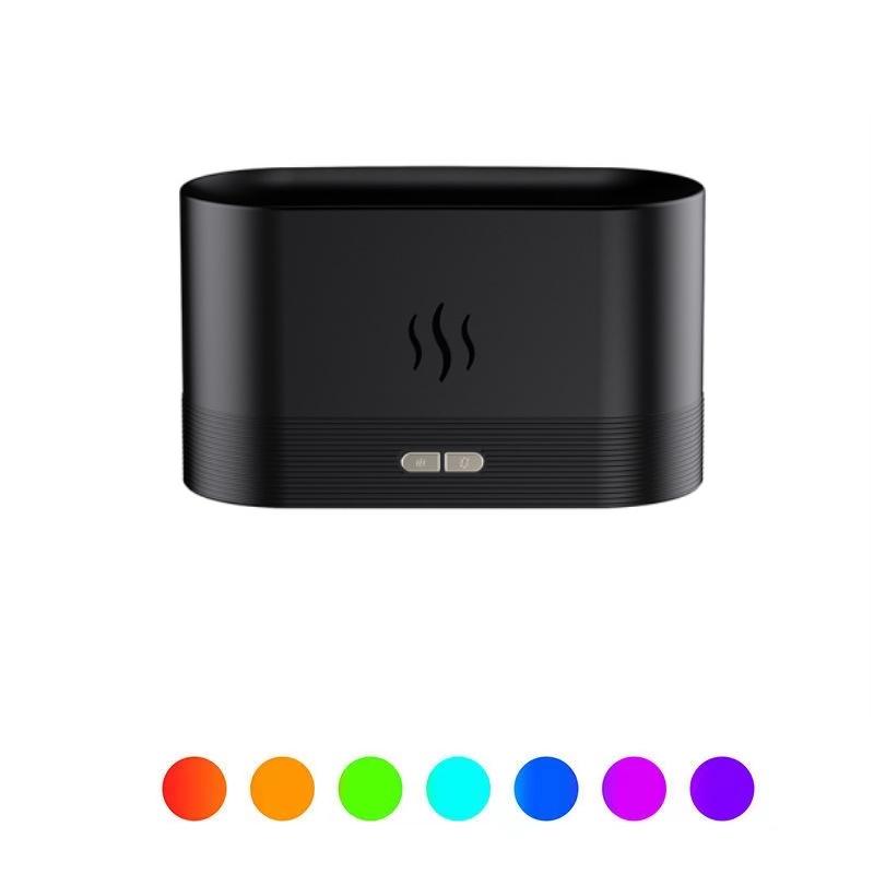 USB Aroma Diffuser with Seven-Color Light & Flame Simulation for Home
