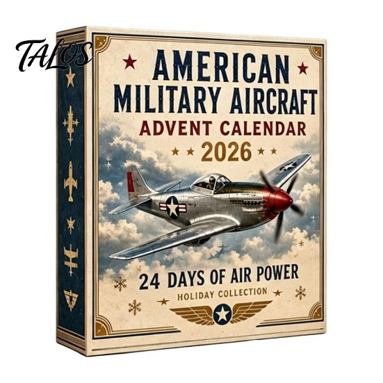 Aviation Themed Decor Aircraft Advent Calendars 2026, Airplane Toy Countdown Calendar, 24 Days Christmas Calendar with Models, 2D Acrylic Collectible
