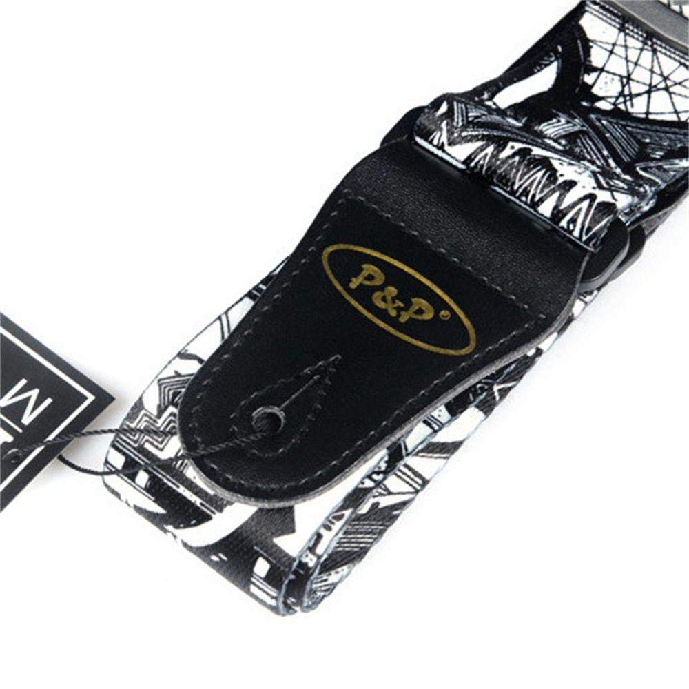 Plaid Pattern Electric Guitar Belt Adjustable Acoustic Guitar Strap Guitar Strap Folk Guitar