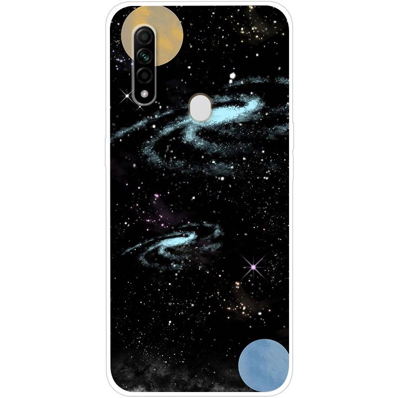 Для OPPO A31 OPPOA31 чехол Мягкая силиконовая задняя крышка чехол для телефона с рисунком Звездное небо