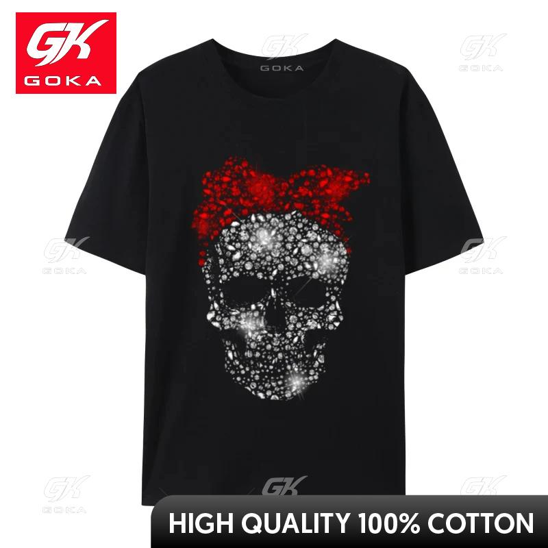 Skull TShirts Funny Winter New Unisex T Shirts ONeck Unisexs Short Sleeve Tees Cotton Harajuku Winter Tops