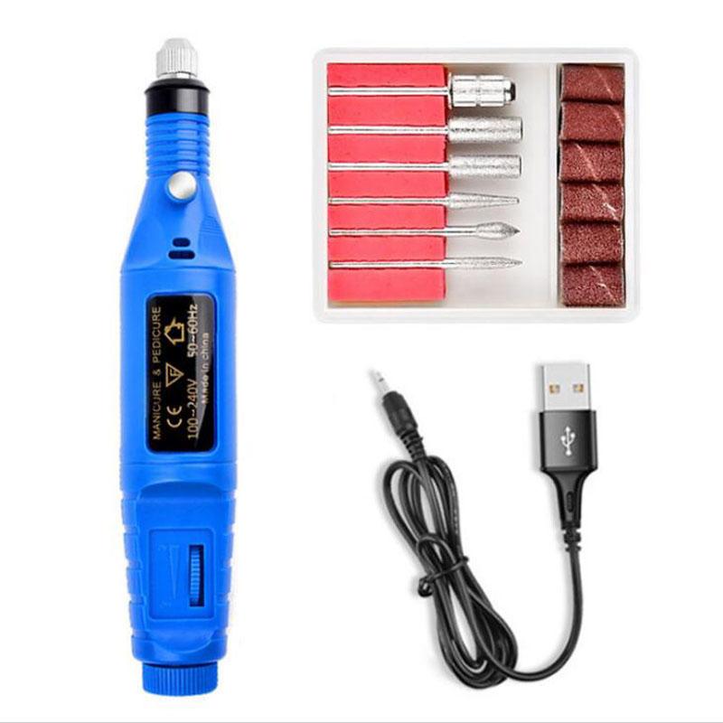 Профессиональная электрическая машинка для маникюра, инструменты для маникюра, набор для педикюра, портативная пилка для ногтей, оборудование для маникюра