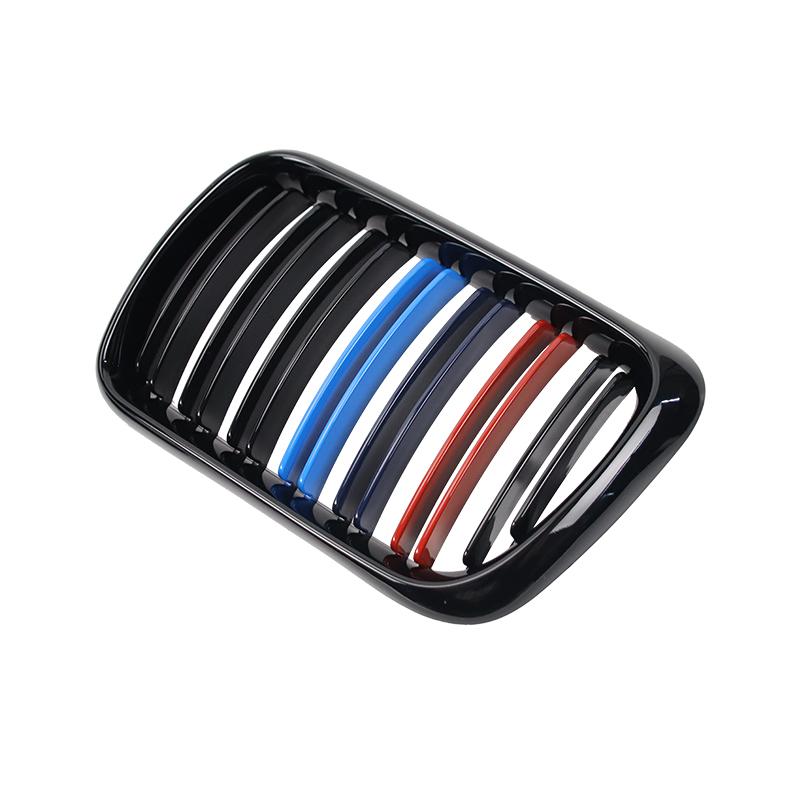 2-piece double-line style front grille for BMW E36 LCI 1997-1999 M3 double-bar upper grille