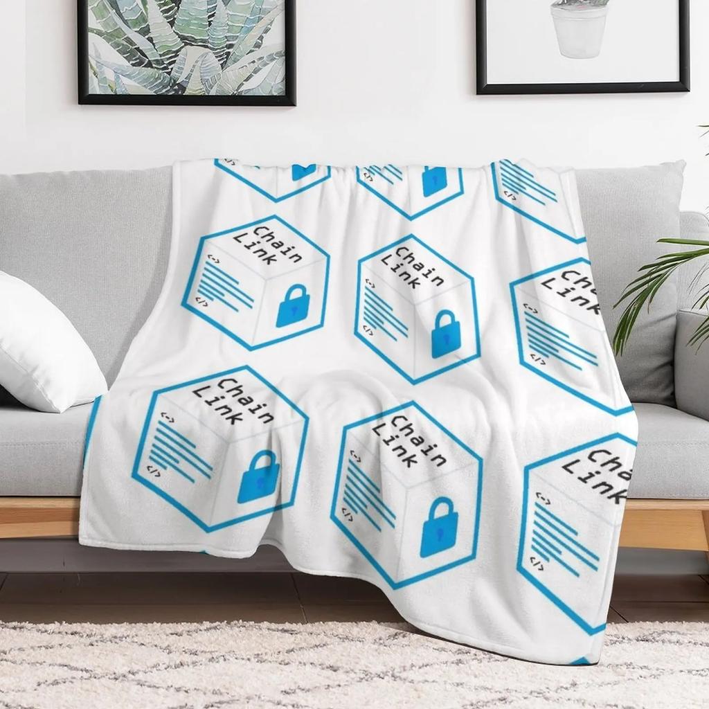 Chainlink Throw Blanket Multi Use Warm Blanket for Living Room Bedroom