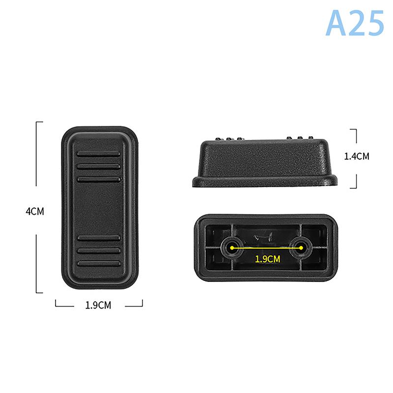 2 шт. черные сменные пластиковые накладки на ножки багажа с гвоздиками, накладки на ножки багажа с гвоздиками для всех сумок, чемоданов, ножек для багажных стоек