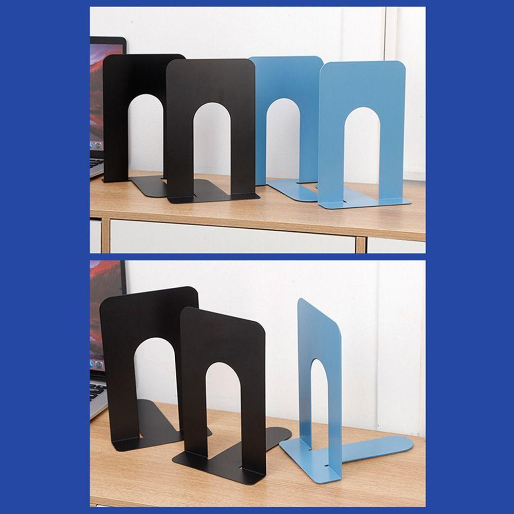 1/2PCS L-Shaped Bookends Non-slip Desk Bookshelf Book High Quality Book Holders Office