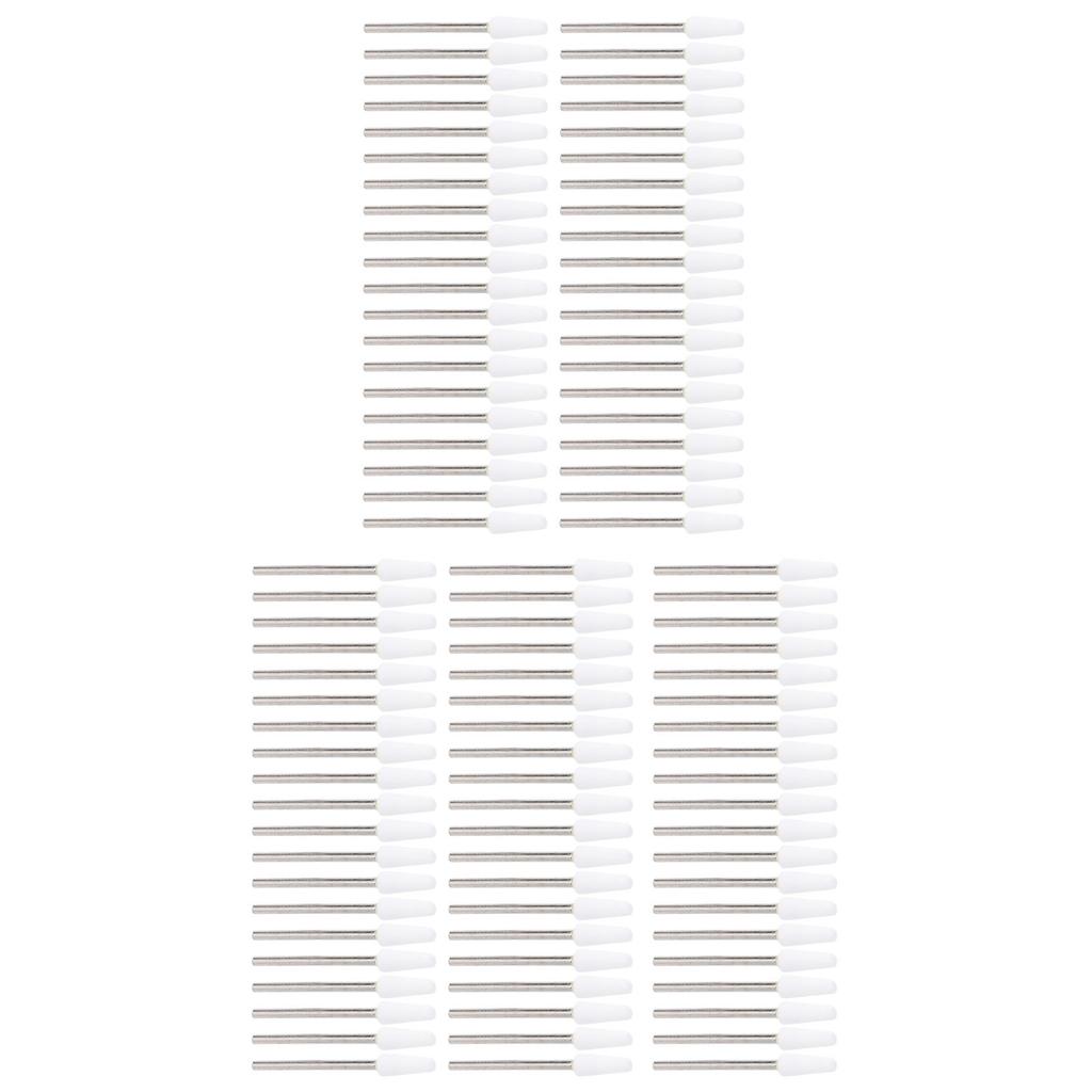 100 шт. конических сверл для ногтей из кварцевой вольфрамовой стали, профессиональных сверл для очистки кутикулы