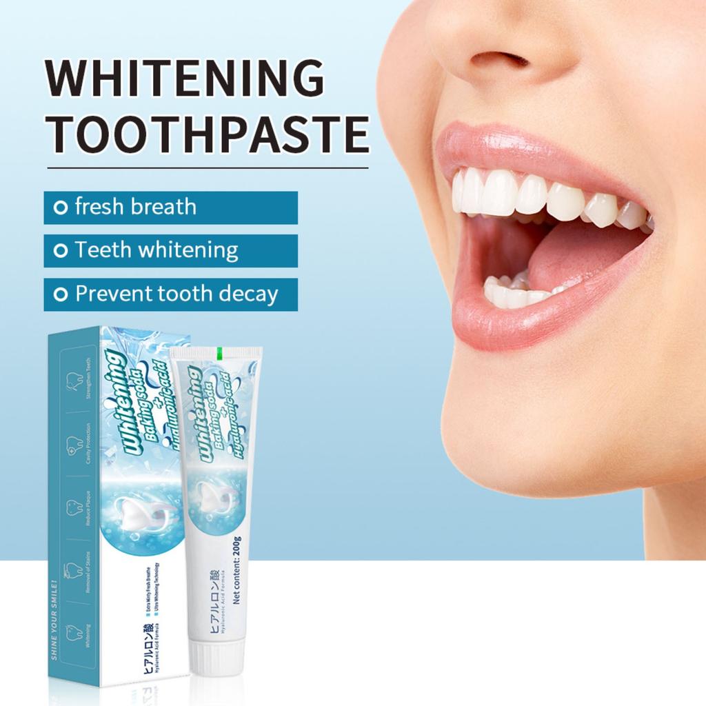 Baking Toothpaste To Remove Yellow Stains Double Mint Toothpaste Fresh Breath 200G