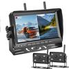 Tonowu Wireless Backup Camera Monitor Set with Recording Backup Wireless Truck Backup 24V Digital Loop Screen Compatible with AHD Includes Two