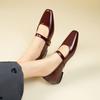 2025 Spring New Retro Mary Jane Single Shoes Women's Summer Flat Heel Low Heel Single Shoes Women