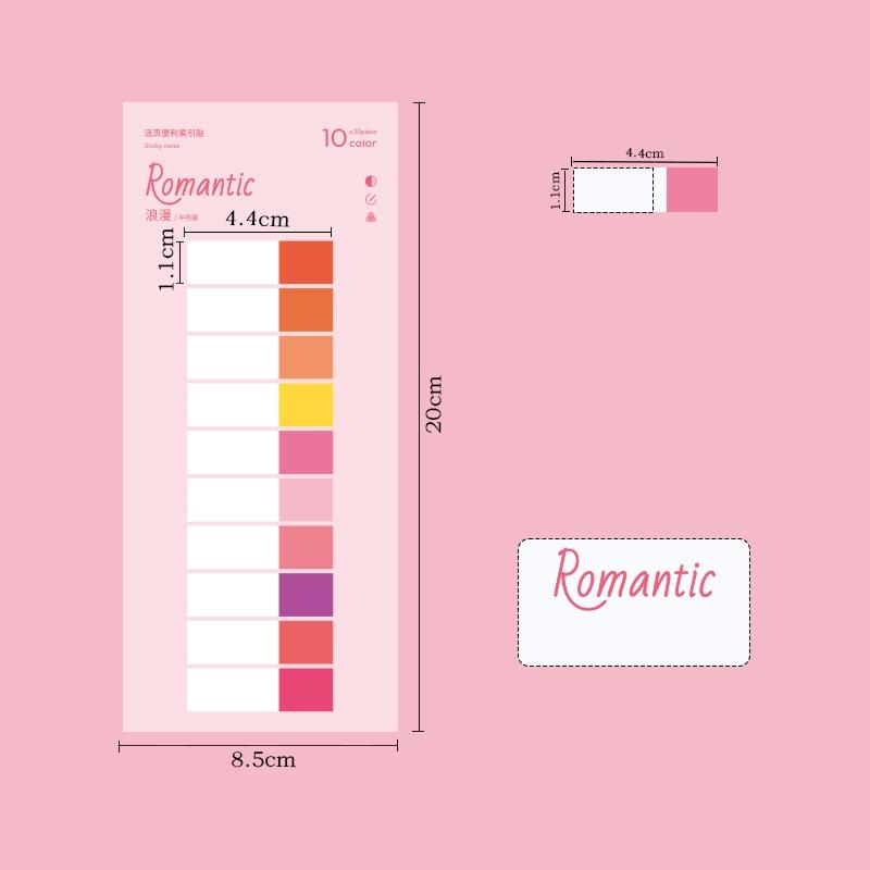 1 шт. романтический цветной блокнот для заметок для домашних животных, липкие заметки 14 см, линейка, индексные наклейки, книжный маркер, офисная школа
